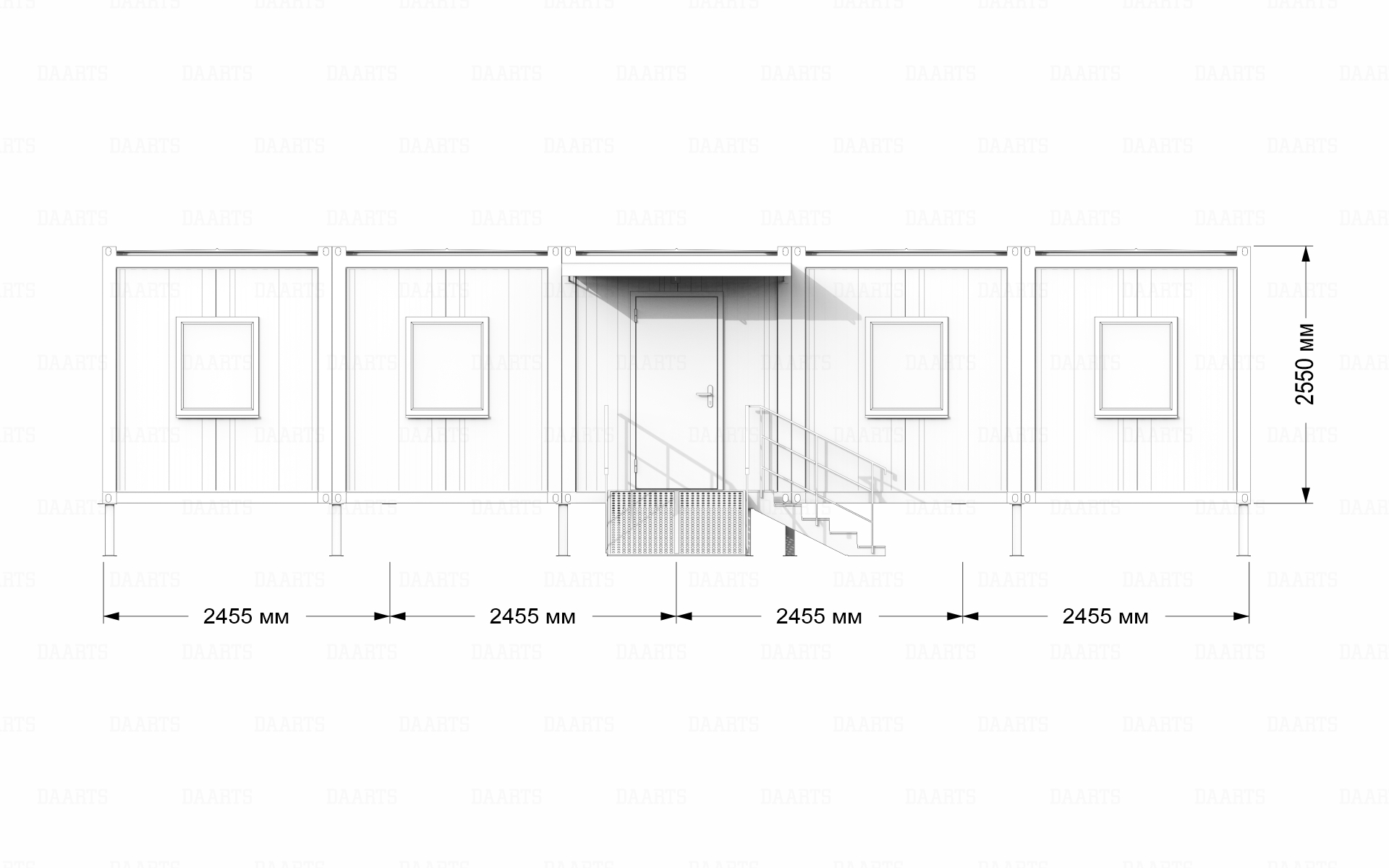  Модульные больницы с размерами DAARTS Container