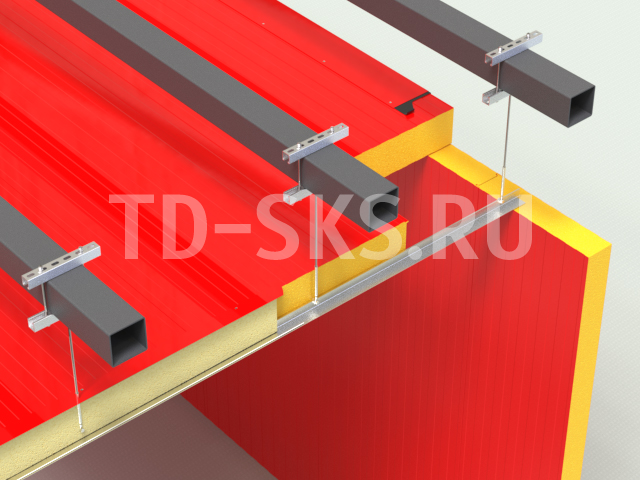 Т-профиль-потолочные сэндвич-панели