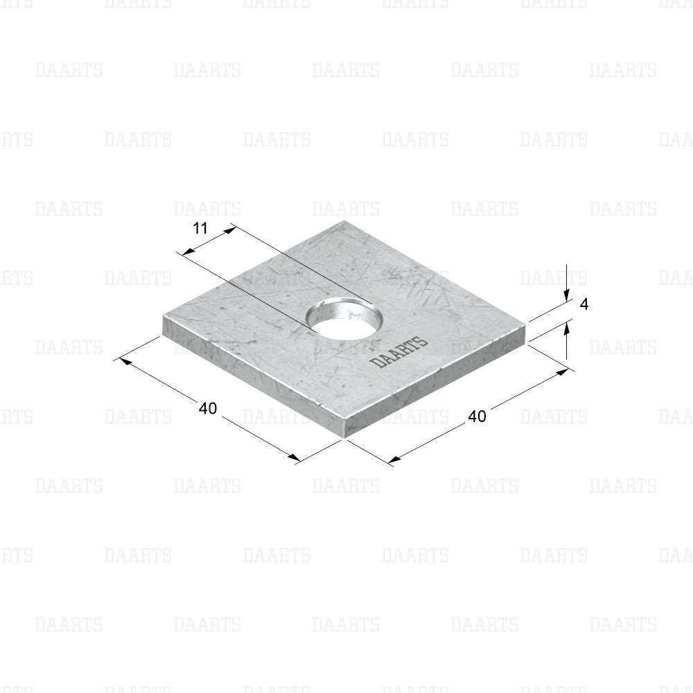 с размерами  Шайба монтажная  квадратная DS MQL 40х40.png
