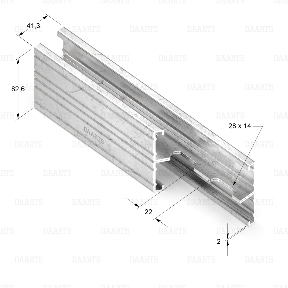 с размерами 1 Профиль монтажный DAARTS DS MQL 41x82-II двойной.png