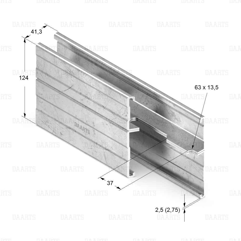 с размерами Профиль монтажный DAARTS DS MQL 52x72-II.png